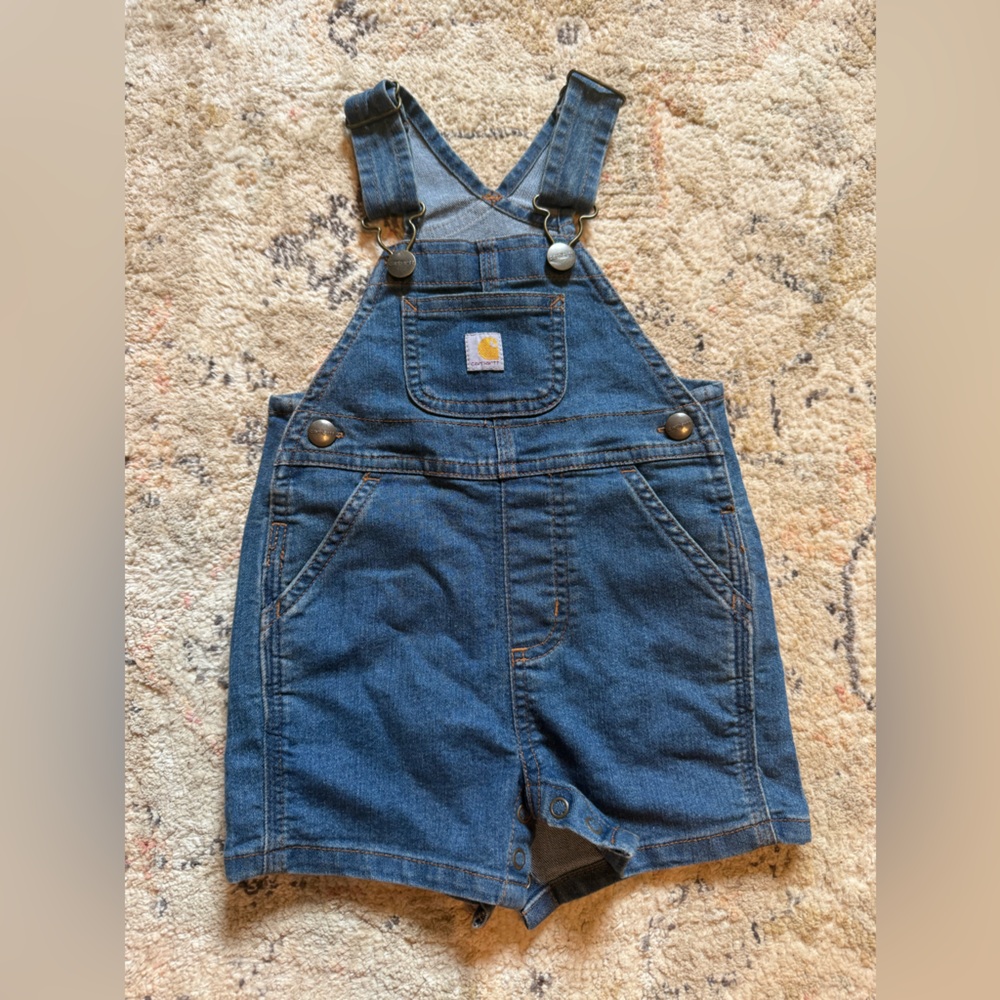 Carhartt Child Blue Jean Overall Shorts